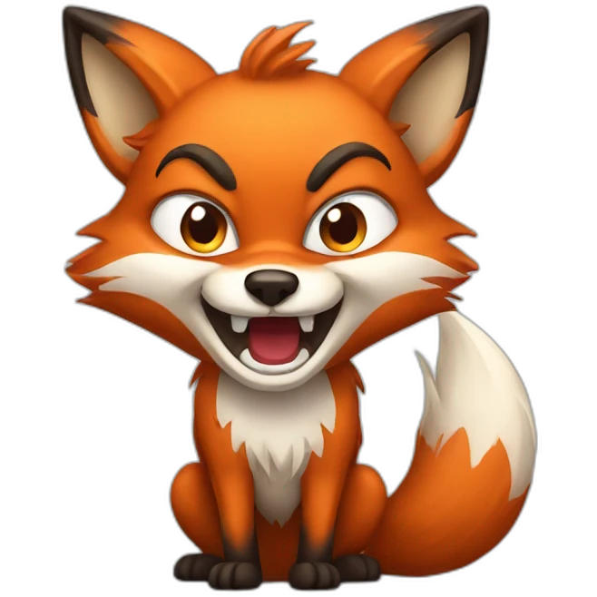 happy angry fox emoji