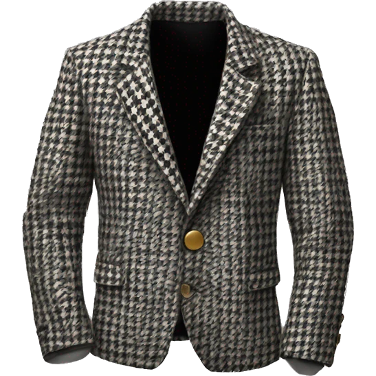 Houndstooth jacket emoji