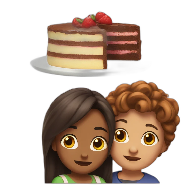 Fiona and cake emoji