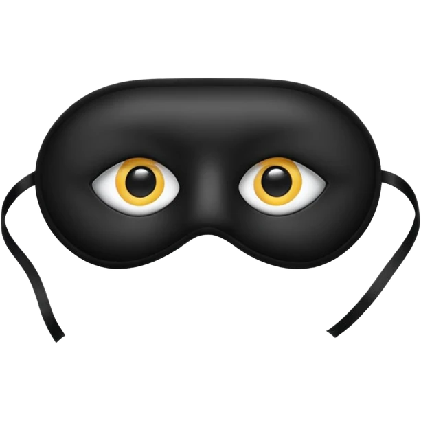 Blindfold – soft black eye mask emoji