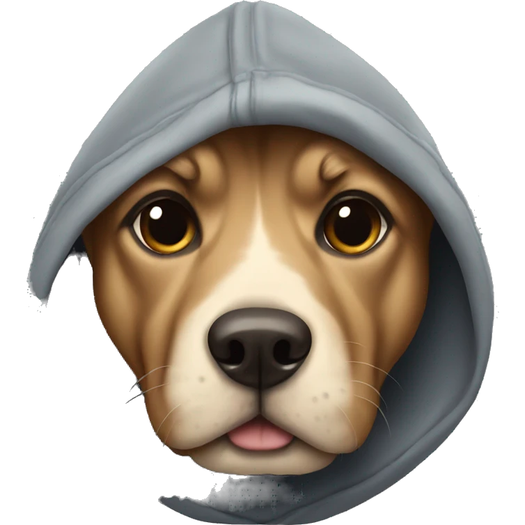 dog wearing hoodie emoji  emoji