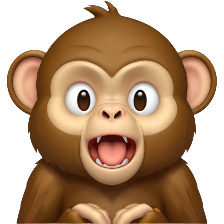 Sleepy monkey who just woke up emoji