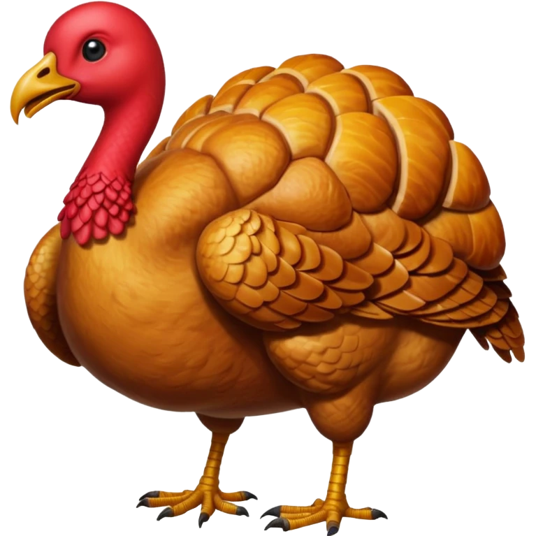 a headless turkey emoji