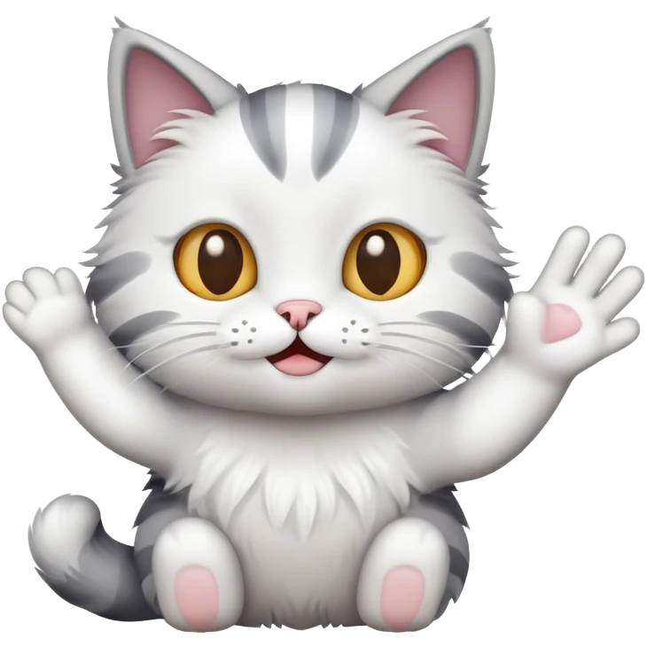 Cat hamd shake emoji