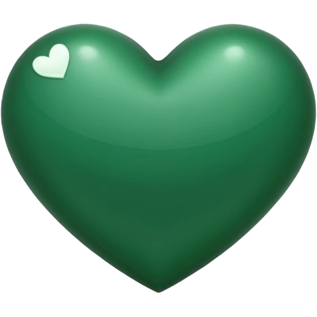 Forest green heart emoji