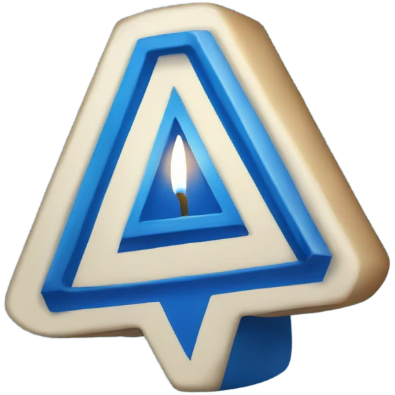 blue hanukkah dreidel emoji