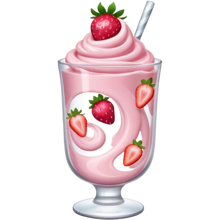 A strawberry joghurt emoji