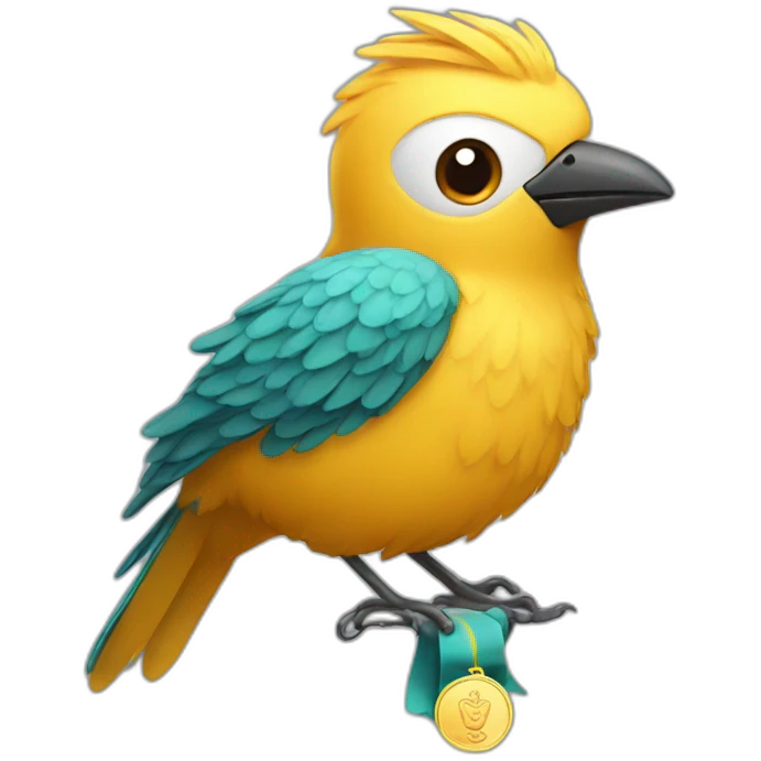 bird with medal emoji