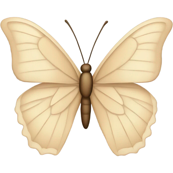 Mariposas color beigh emoji