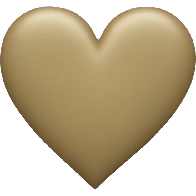 Khaki heart emoji