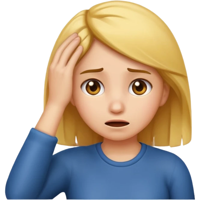 girl emoji scratching head confused emoji