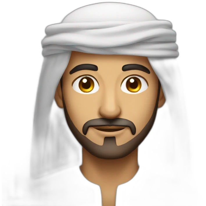 Arab man very rich and handsome emoji