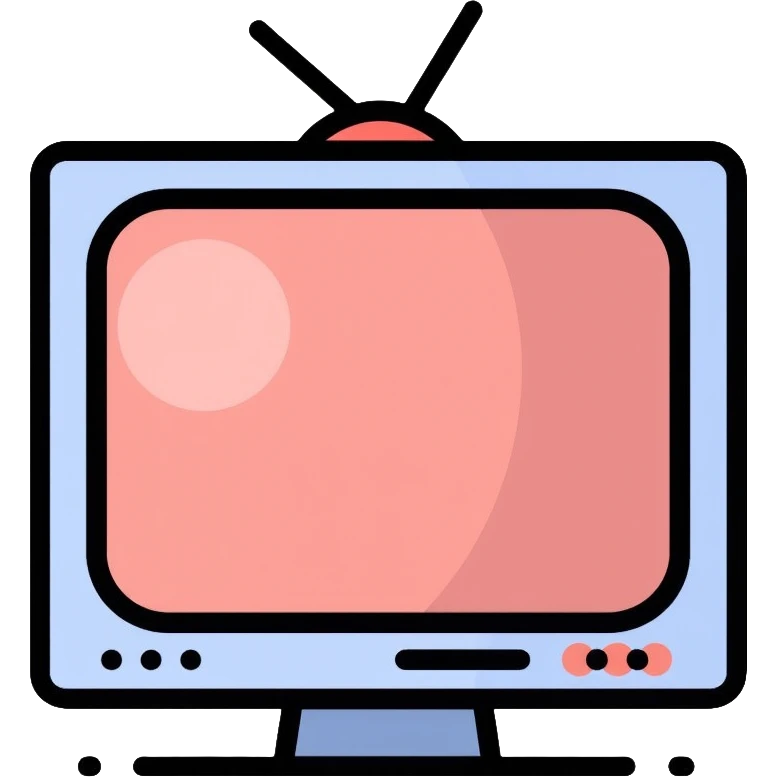 Television and computer screen together emoji