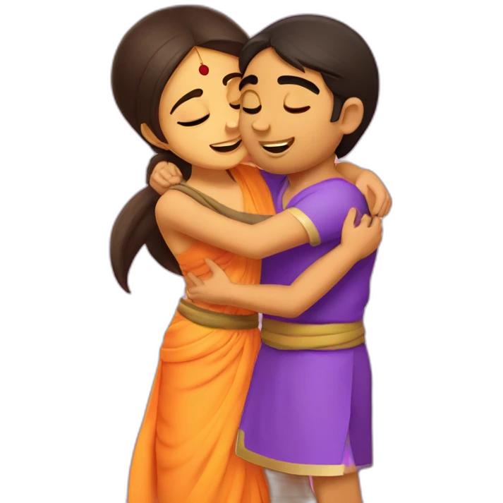Chota bheem hugging chutki emoji