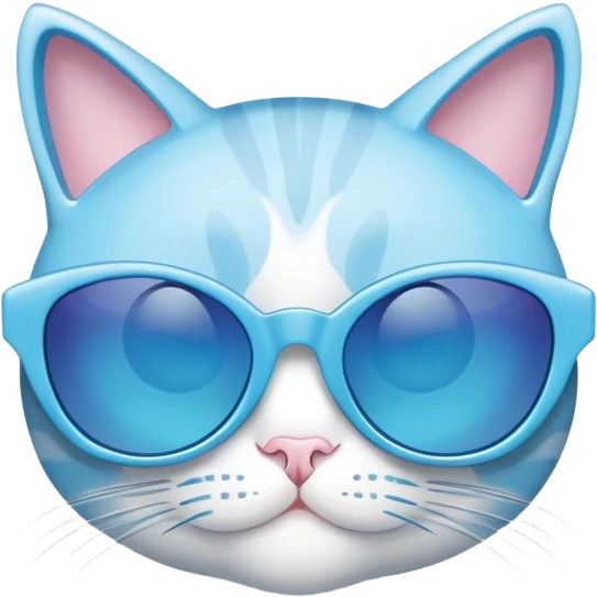 Light blue women’s sunglasses emoji