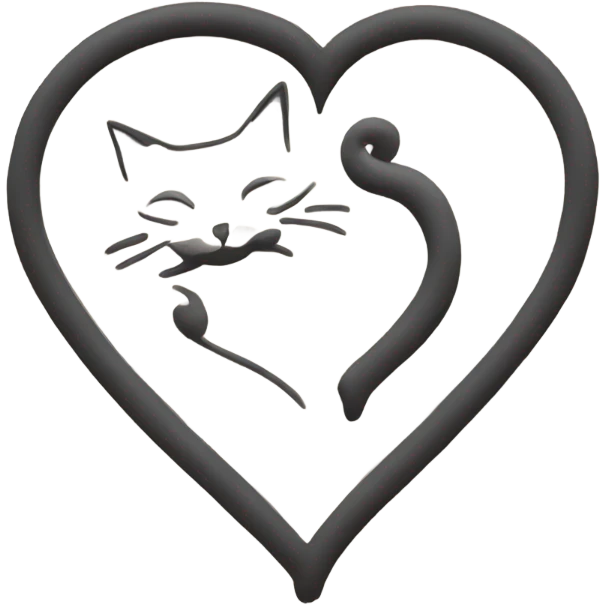 heart and cat emoji