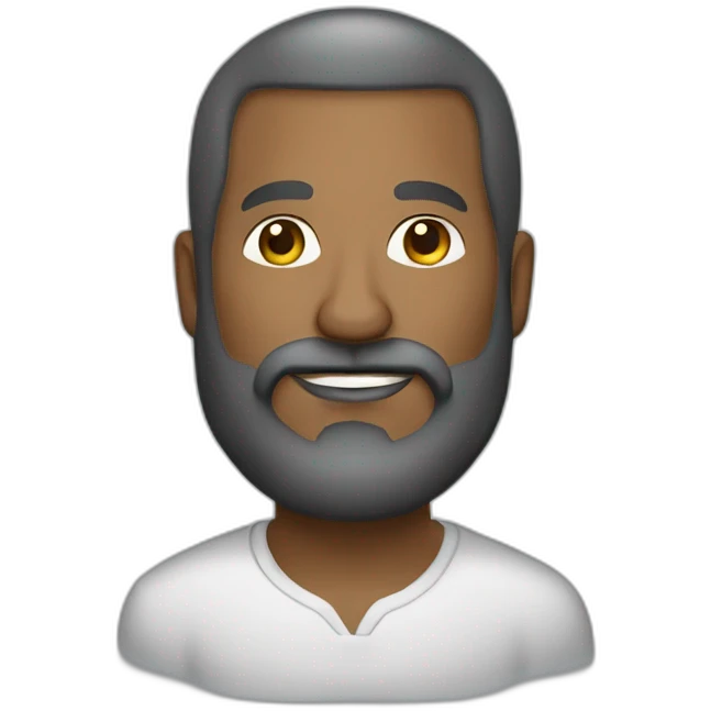 anthony sejourne 50 years old white man skin head with beard graphic designer emoji