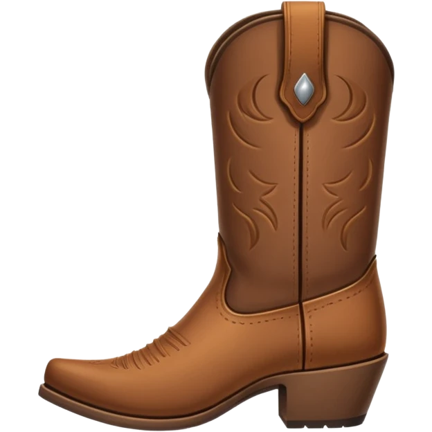 Cowboy Boot minimalistic and small emoji