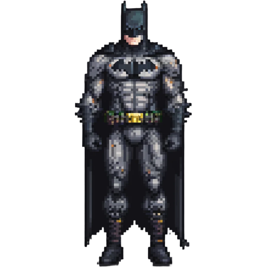 Full body Rick Owen Batman emoji