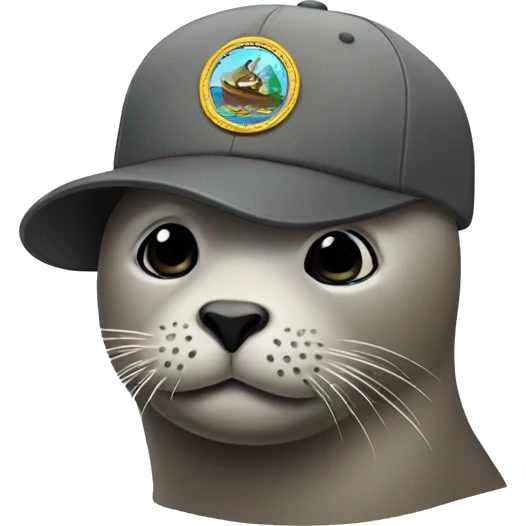 seal wearing cap emoji