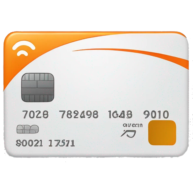 orenge color credit card emoji