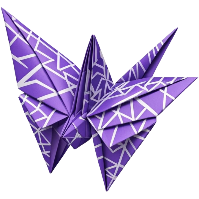 Glitter Purple and White Coringa Card emoji