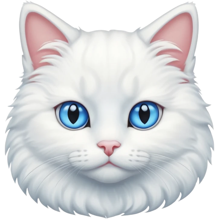 Cat white color  emoji