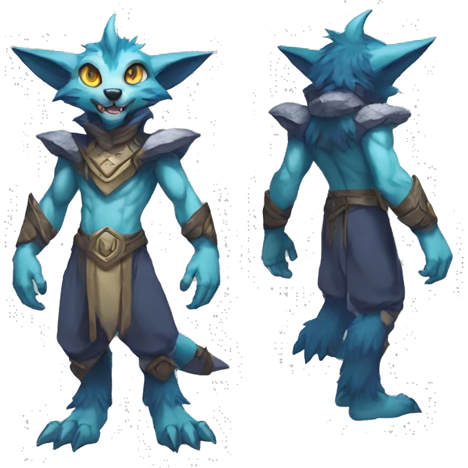 Anthro Vernid-WickerBeast-Protogen-Primagen-Fakémon Full Body emoji
