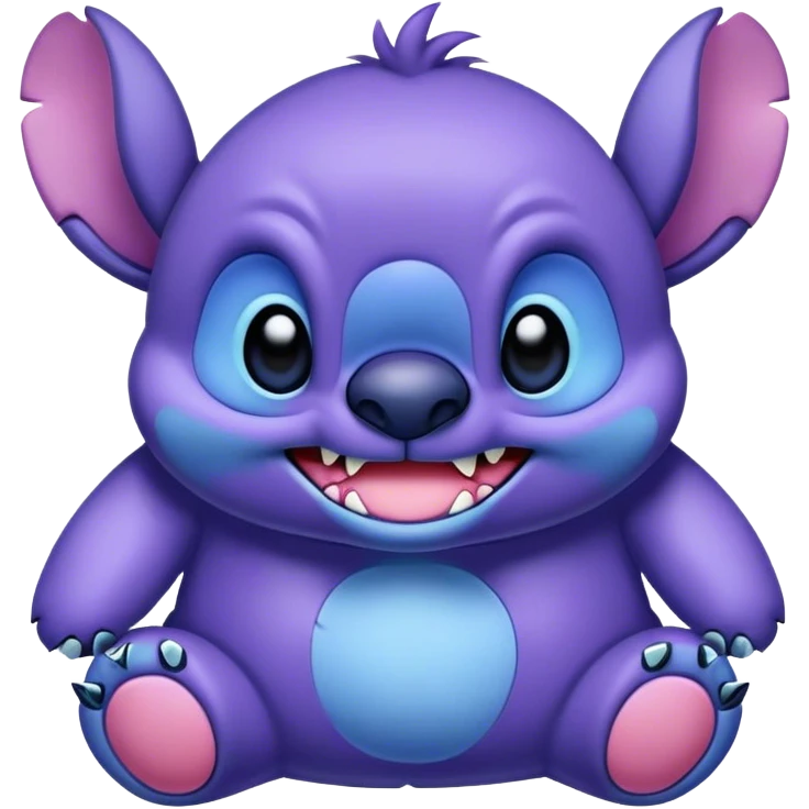 Un stitch morado  emoji