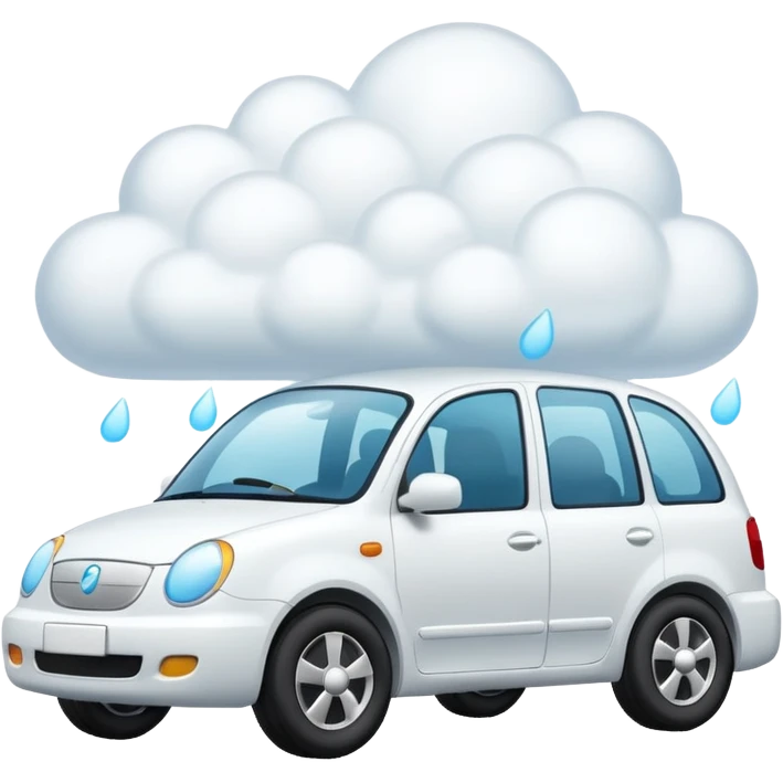 a vehicle made out of cloud  emoji