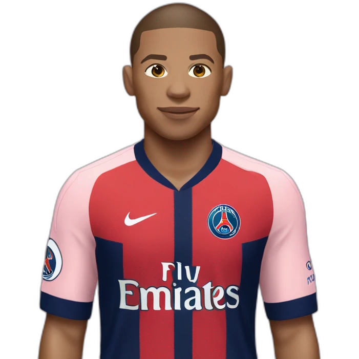 mbappe wearing a psg kit emoji