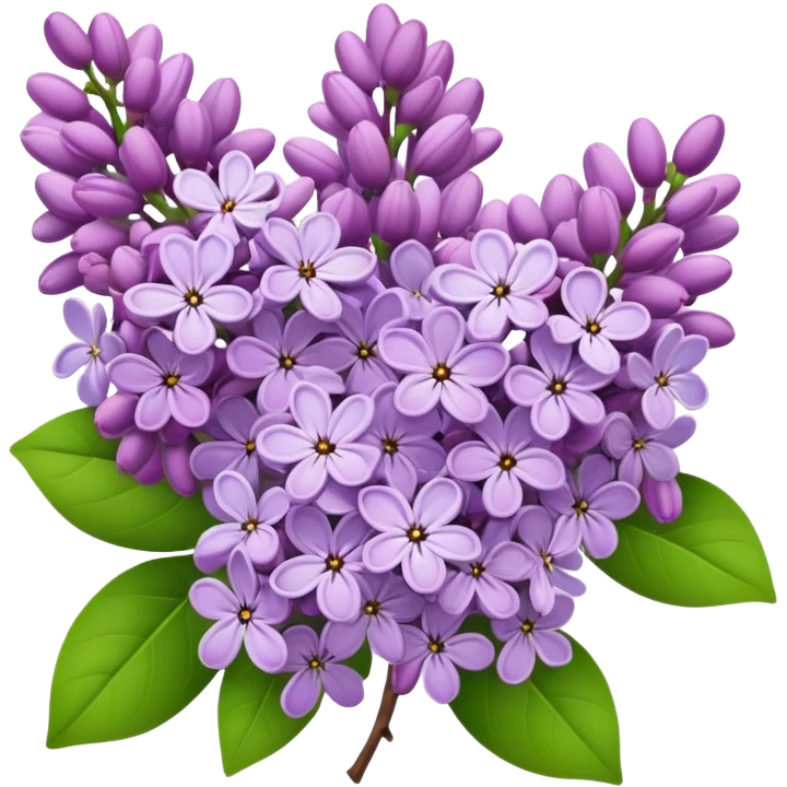 Lilacs flowers emoji