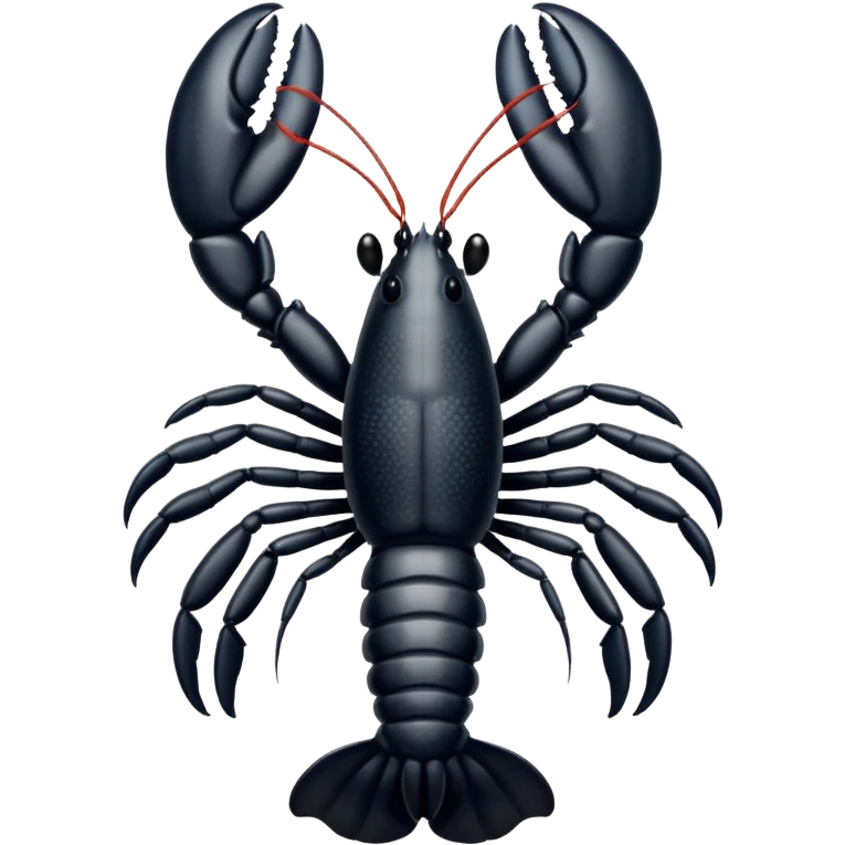 White and black white lobster  emoji