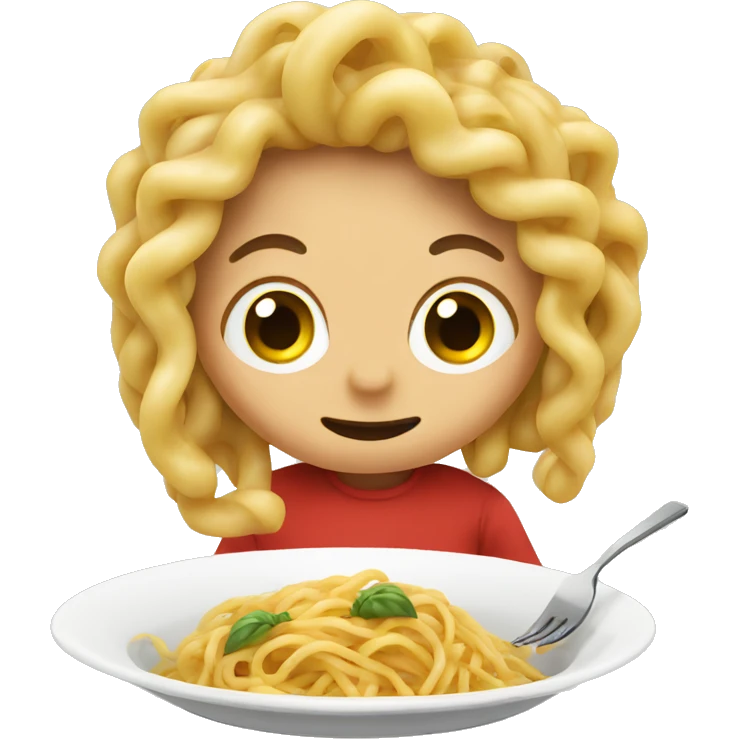 Eating spaghetti  emoji