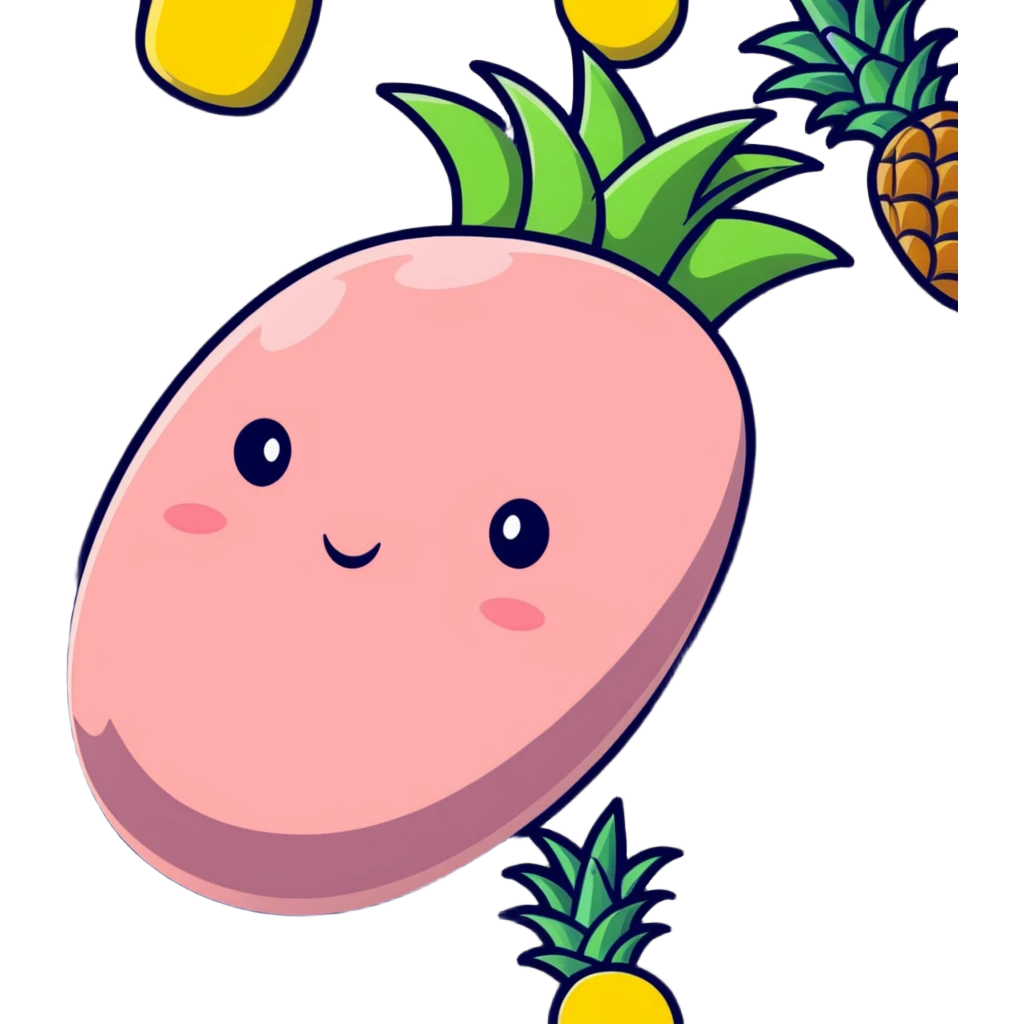 Delicious glazed ham with pineapple emoji