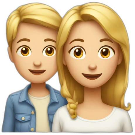Mama und Sohn emoji