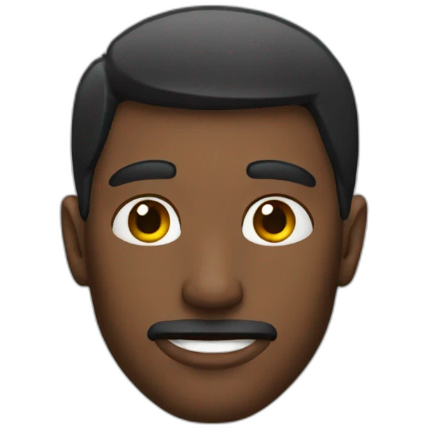 A man with an ear piercing emoji
