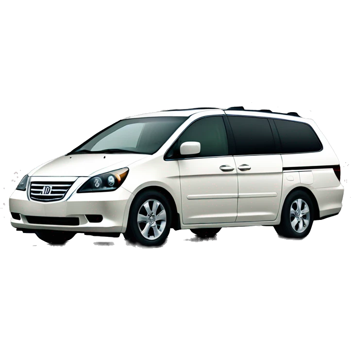 A 2006 Japanese domestic import white Honda odyssey  emoji