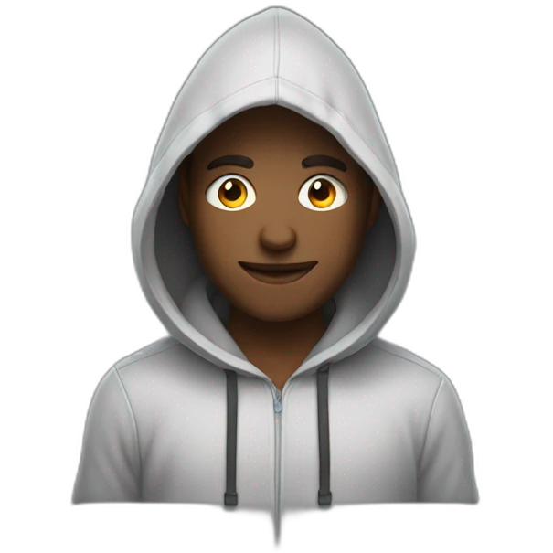 Computer guy with a hoodie emoji