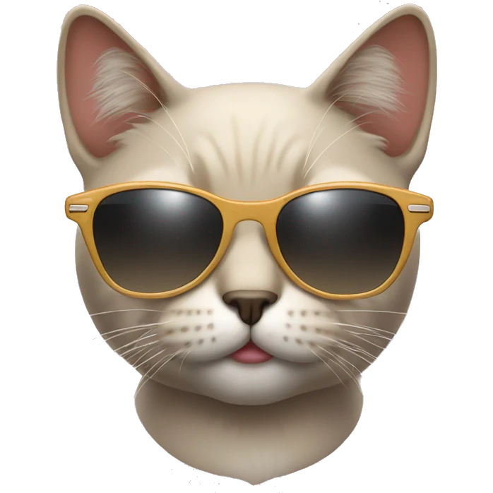 Cat with sunglasses emoji