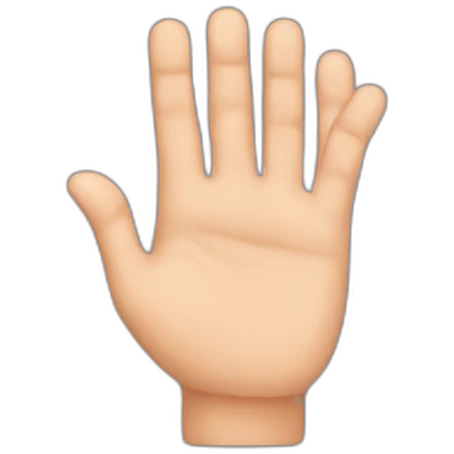 flat finger emoji