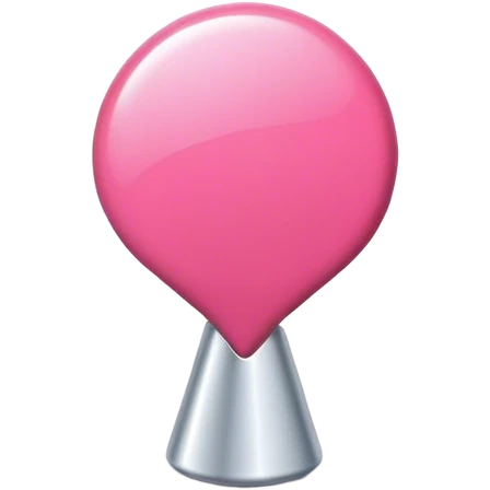 Pink push pin emoji