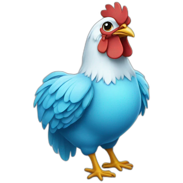 blue doctor chicken emoji