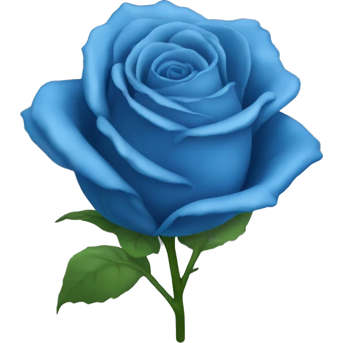 blue rose flower emoji