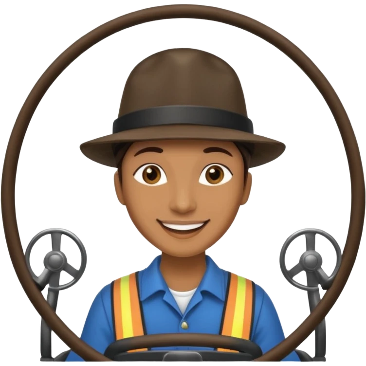 Fairground Staff Ride Operator at Controls emoji