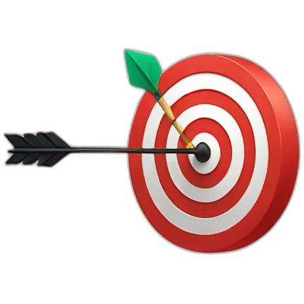target with arrow emoji