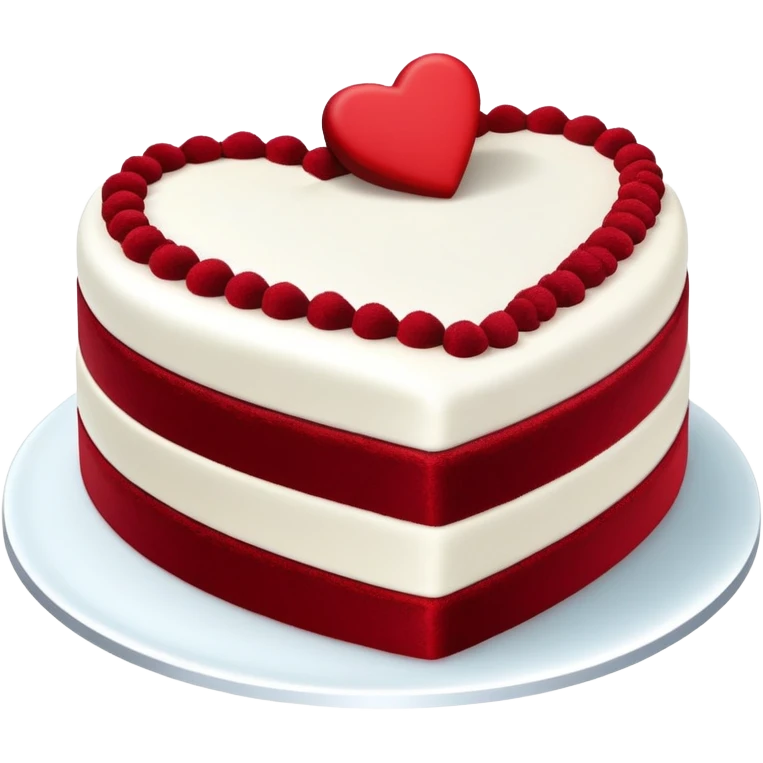 Heart shaped cake  emoji