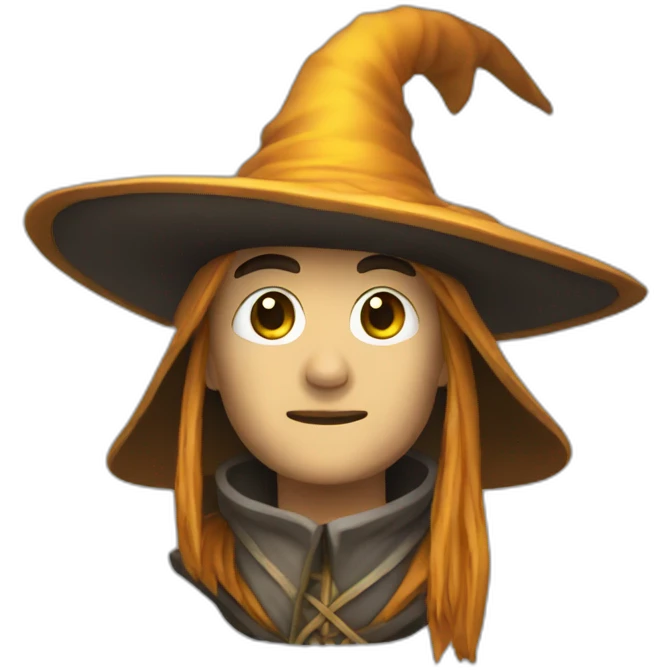 a long mage hat emoji