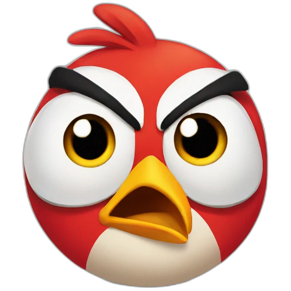 angry bird emoji