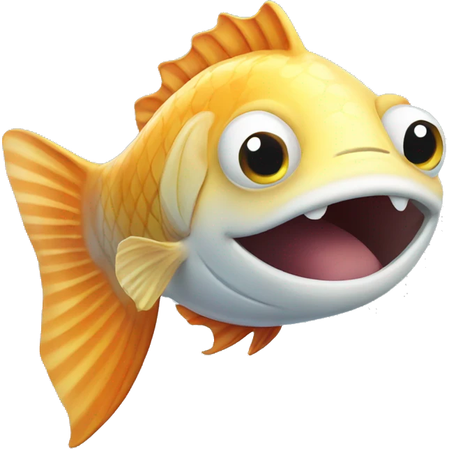 Smiling fish emoji